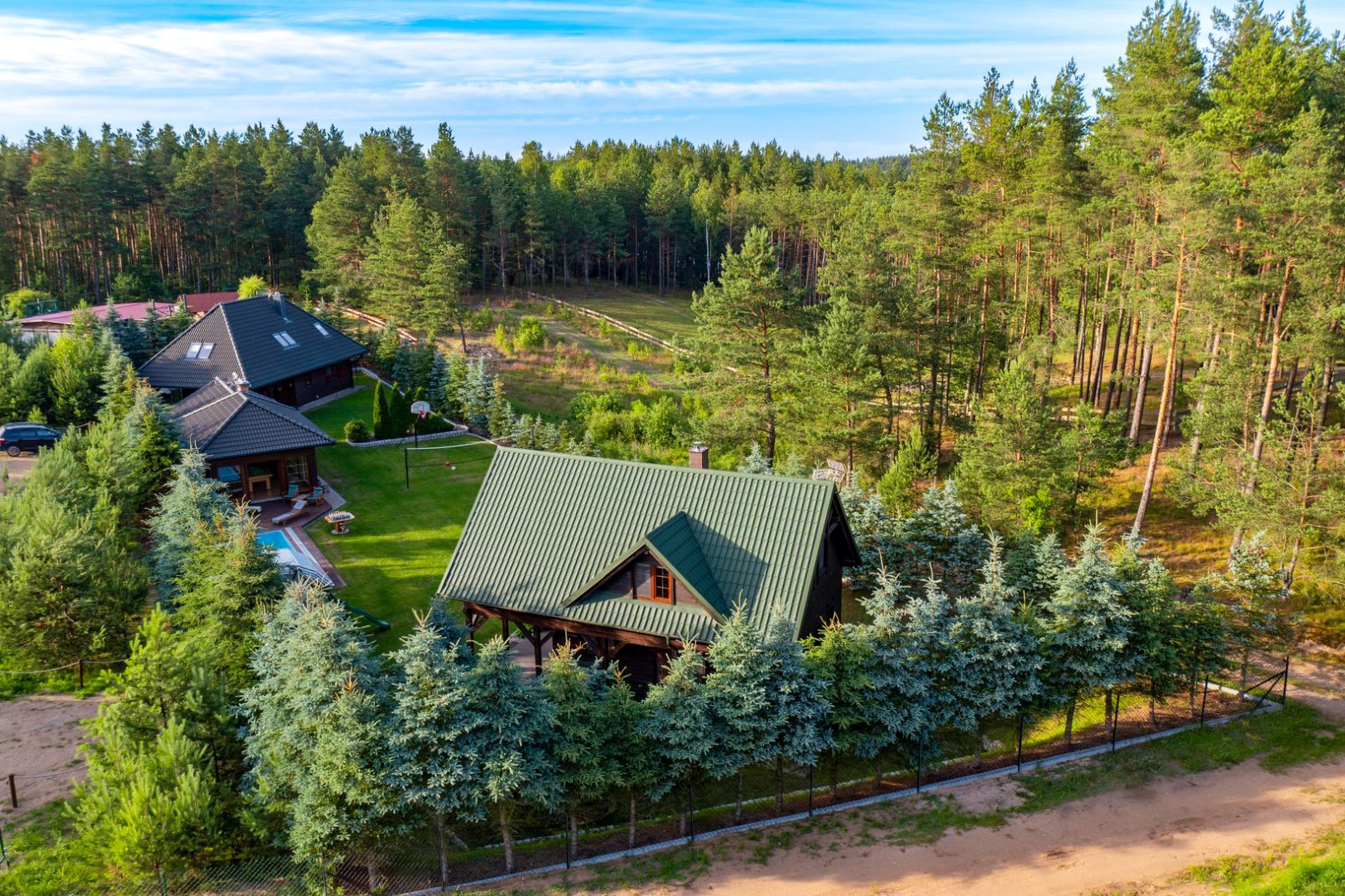 Aerial view of the area