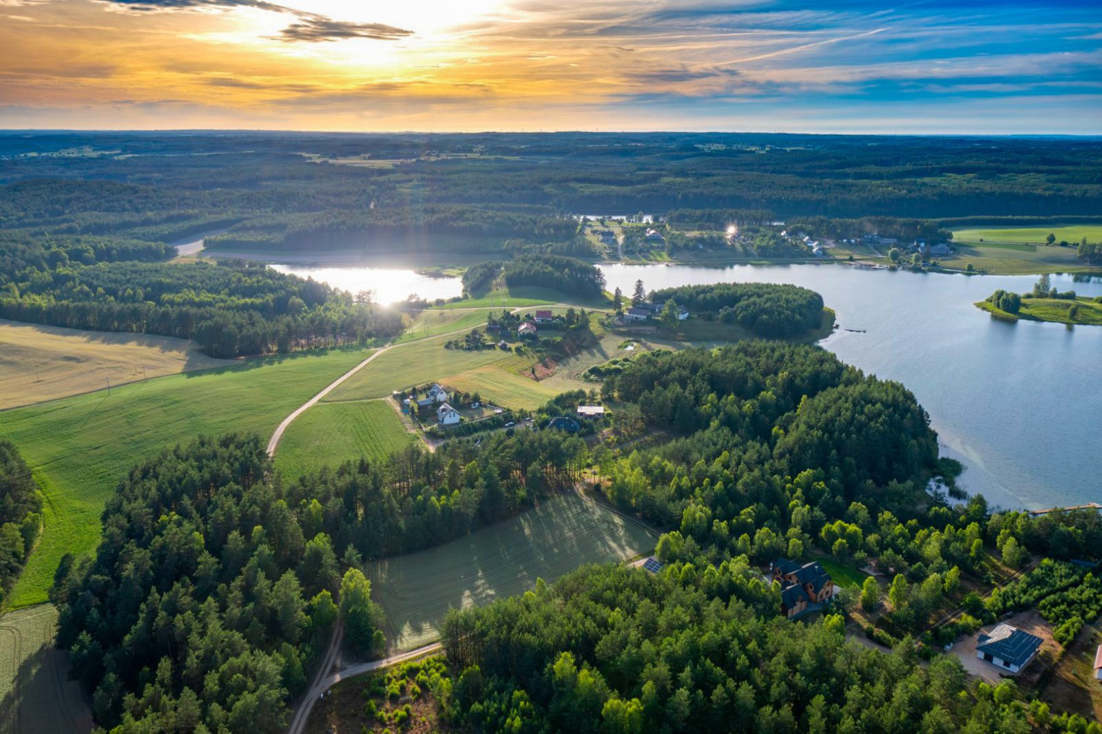 Aerial view of the area